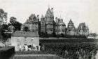 Carbet Castle in Broughty Ferry seen from a distance