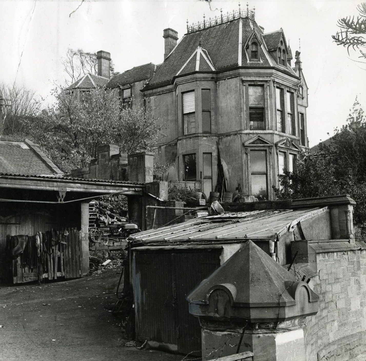 The rundown and dilapidated Carbet Castle in 1975.