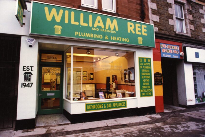 How the exterior of the Broughty Ferry shop looked in 1997. 