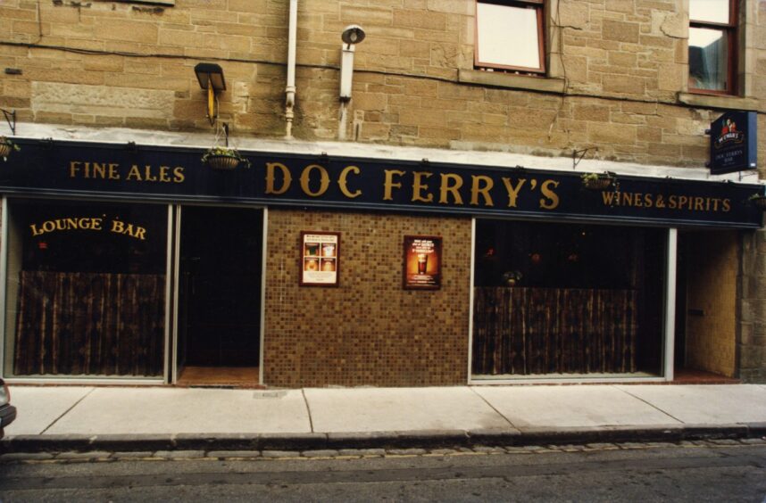 The exterior of Doc Ferry's pub in Broughty Ferry. 