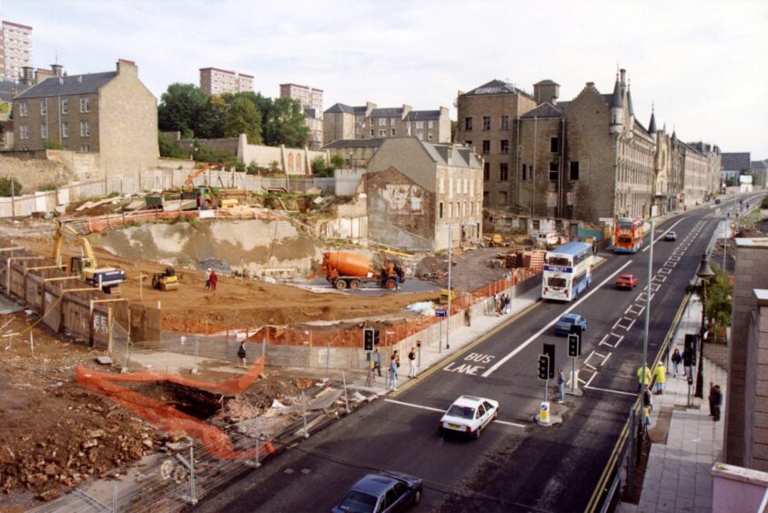 How the area looked when the cinema was pulled down.