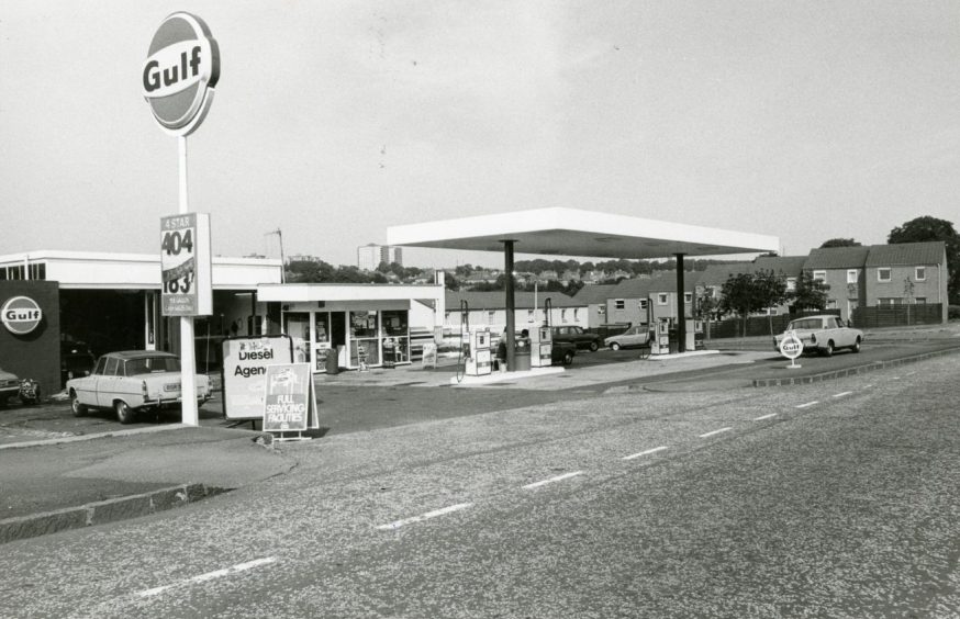 An exterior shot of South Road service station. 