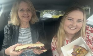 Braw Tea cafe director Jackie McKenzie and food and drink journalist Joanna Bremner.