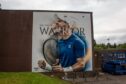 Sir Andy Murray was recently honoured with a mural in his hometown of Dunblane. Image: Isla Glen/DC Thomson