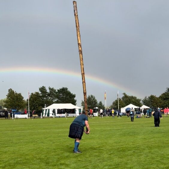 Since May Jenn Little has been taking part in heavyweight events at highland games competitions.