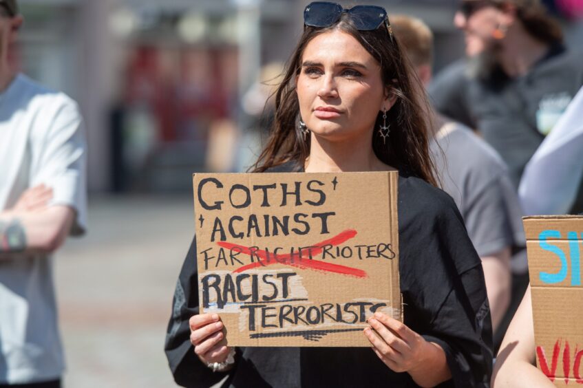 anti racism rally Dundee