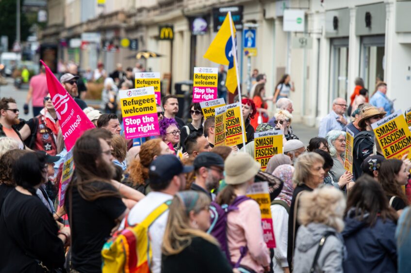 anti racism rally Dundee