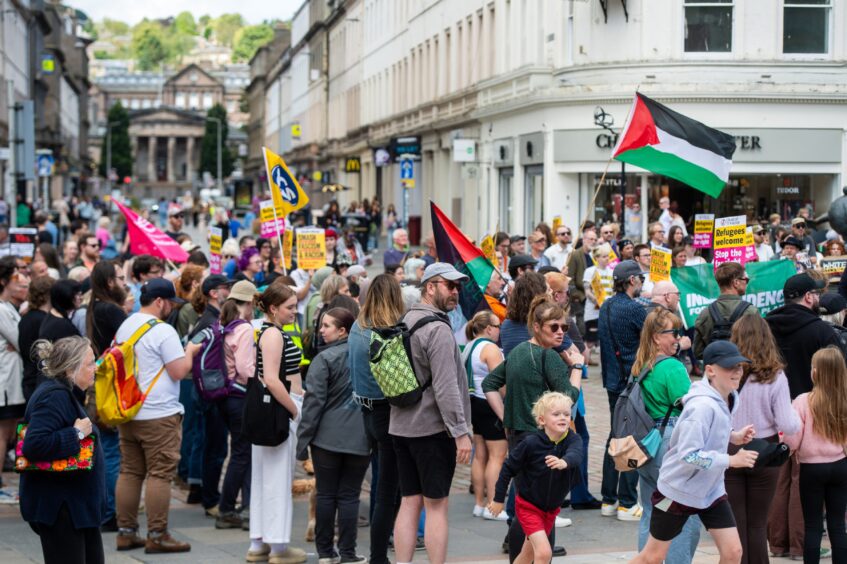 anti racism rally Dundee