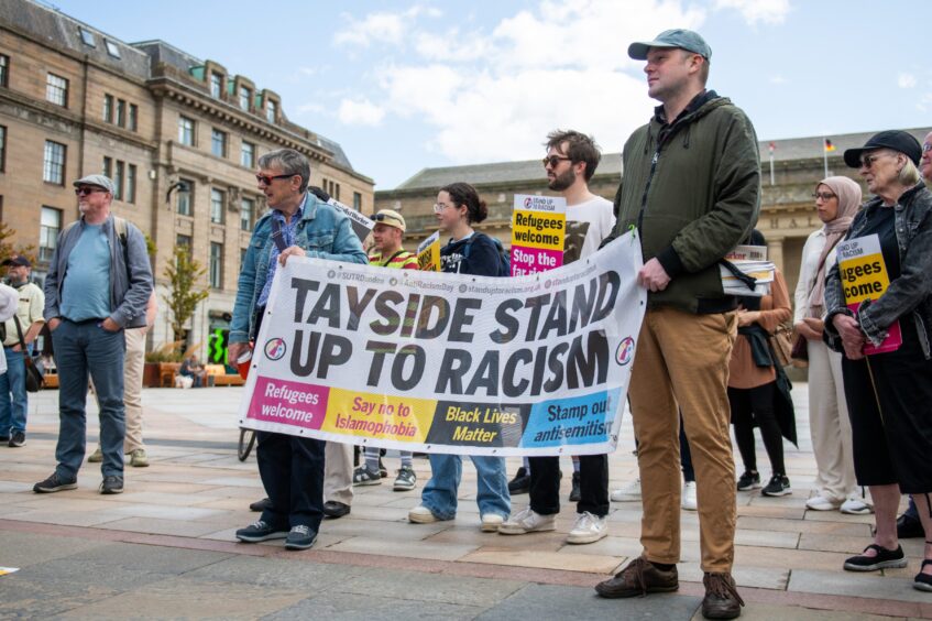 anti racism rally Dundee