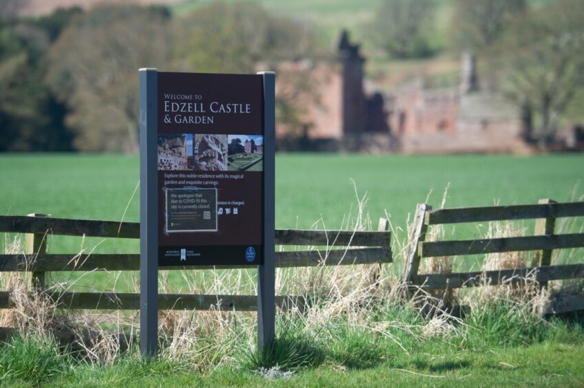 Edzell Castle was the Lindsay family seat.