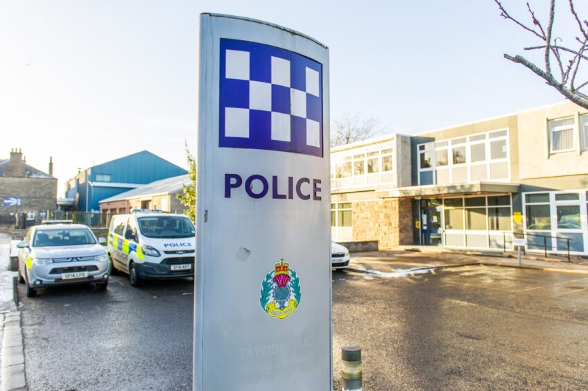 Forfar police station on West High Street.