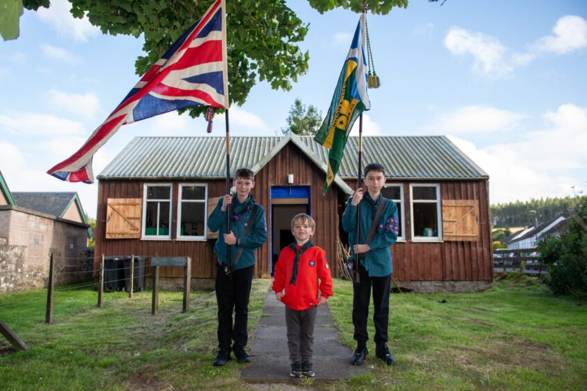 Glamis Scout group flag returns home in historic ceremony.