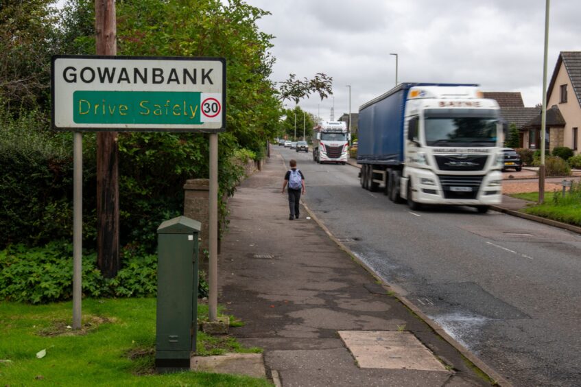 Speed cut call for Gowanbank on the edge of Forfar.