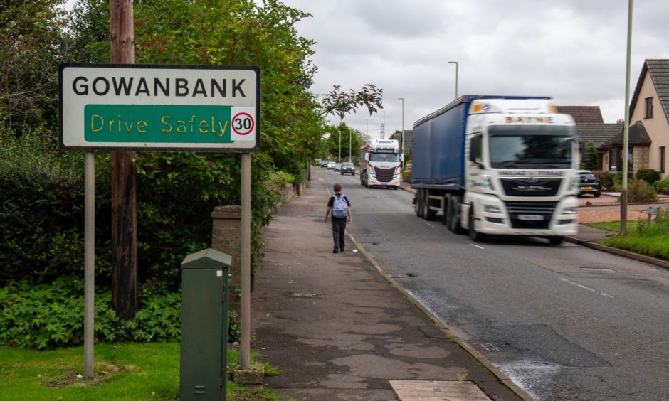 Gowanbank speeding concerns on Montrose road in Forfar.