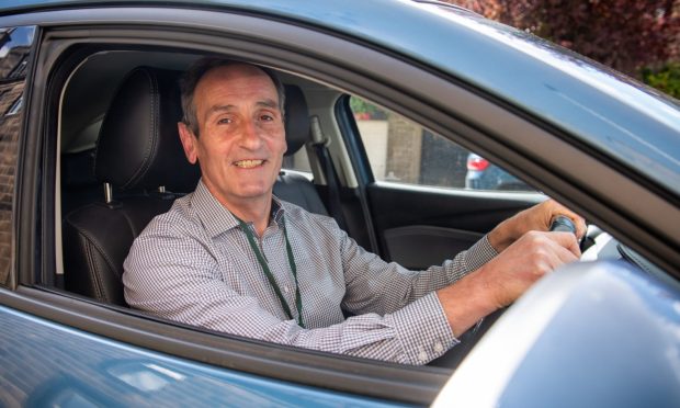 Alan Mitchell gives back to his community by giving lifts to those who cannot access public transport. Image: Kim Cessford/DC Thomson.