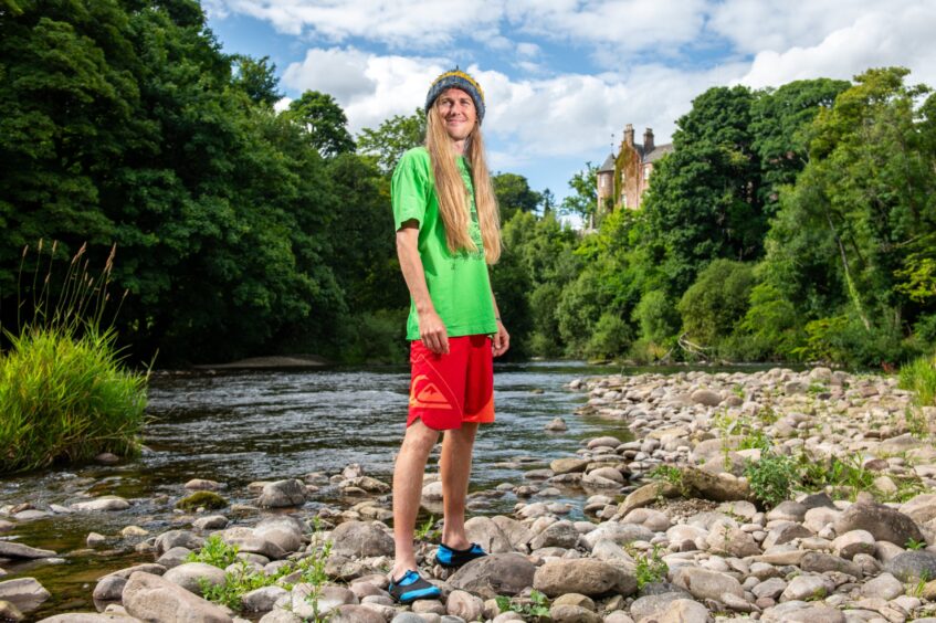 Brechin man finds ancient stone in wake of Storm Babet.