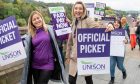 School staff on strike in Perth in 2023. Image: Kim Cessford/DC Thomson