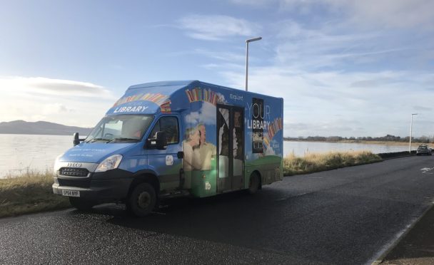 Culture Perth and Kinross mobile library van on the road