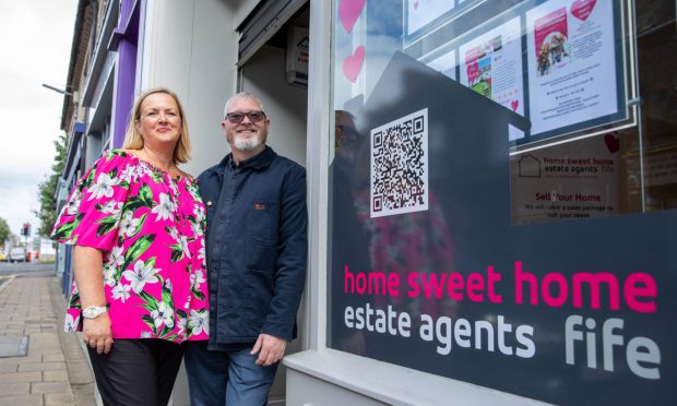 Shona and Scott Galloway, owners of Home Sweet Home Fife. Image: Kenny Smith/DC Thomson