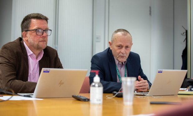 Chief Executive Colin Spivey and John Watt, chairman of the parole board.    Image: Kenny Smith/DC Thomson