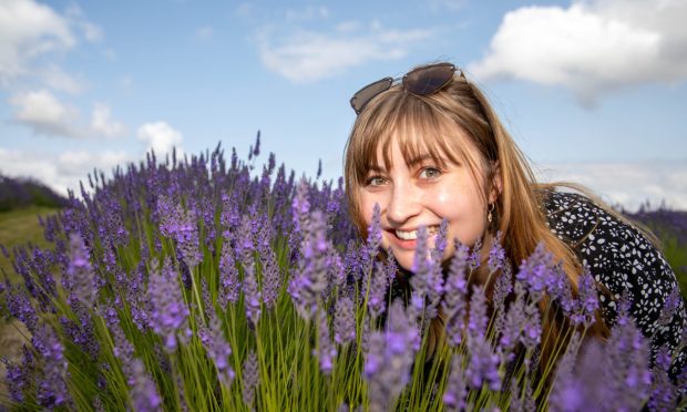 CR0049357, Rebecca Baird, Kinross. Lavender Farm. Picture shows; Scottish Lavender Oils lavender field tour. 'What did I think?' feature.
Thursday 1st August 2024. Image: Kenny Smith/DC Thomson