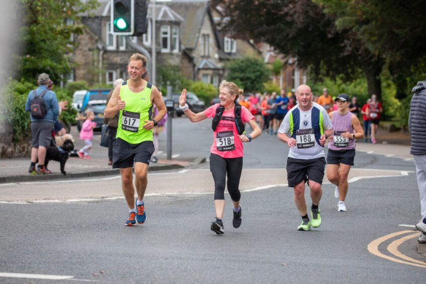 Leading the pack at the 2024 Kirkcaldy half marathon