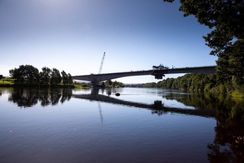 Destiny Bridge across River Tay near Perth