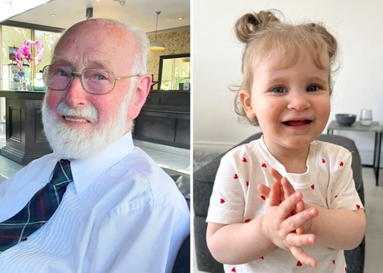 Jim Shepherd was 'thrilled' by the arrival of his great-granddaughter Lavender.