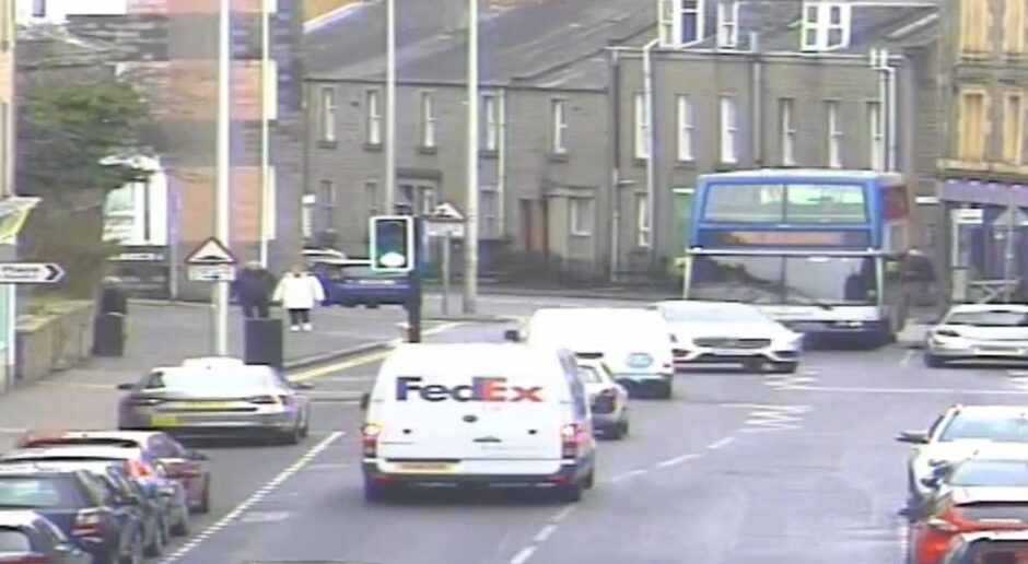 CCTV Dundee police chase