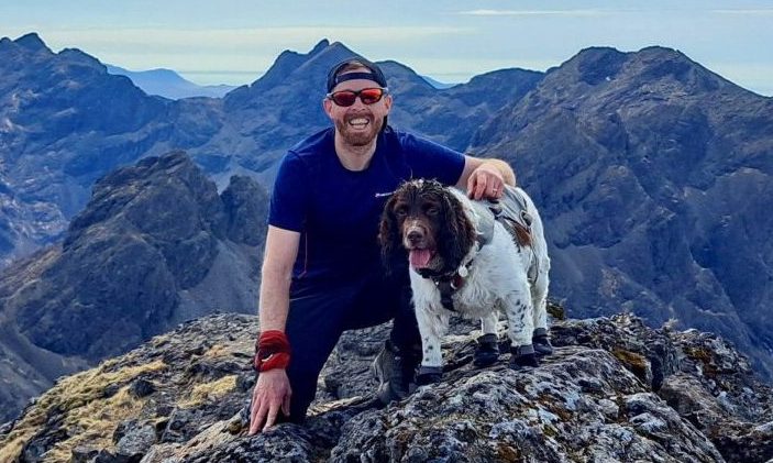 Gavin Ballantine and his springer spaniel Monty.