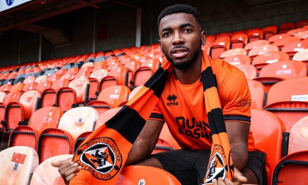 Dundee United's Meshack Ubochioma in his new home