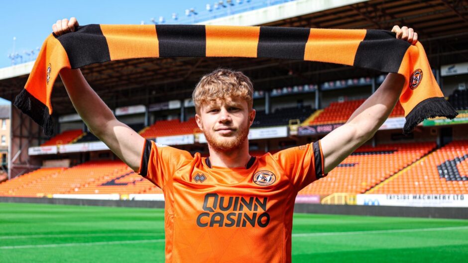 Luca Stephenson laps up his new surroundings at Dundee United