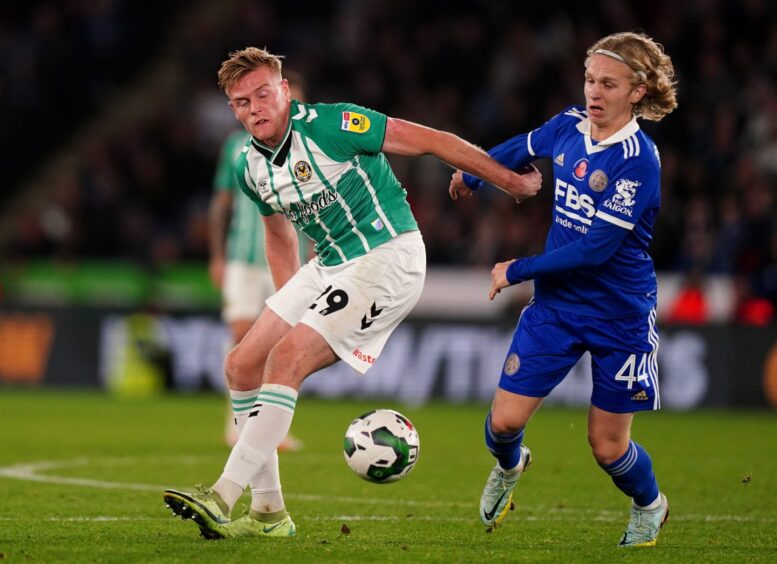 Sammy Braybrooke on debut for Leicester in 2022. Image: PA