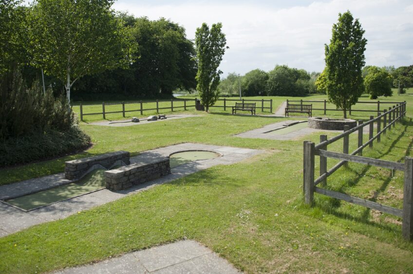 Forfar crazy golf course