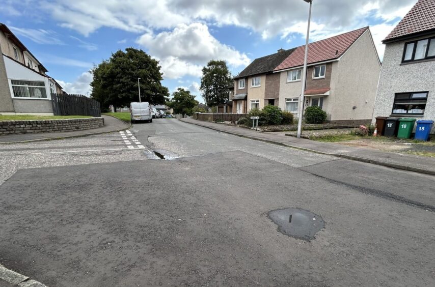 Another view of where the Rosyth hit-and-run happened.