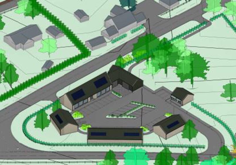 A 3D impression of the plans. 