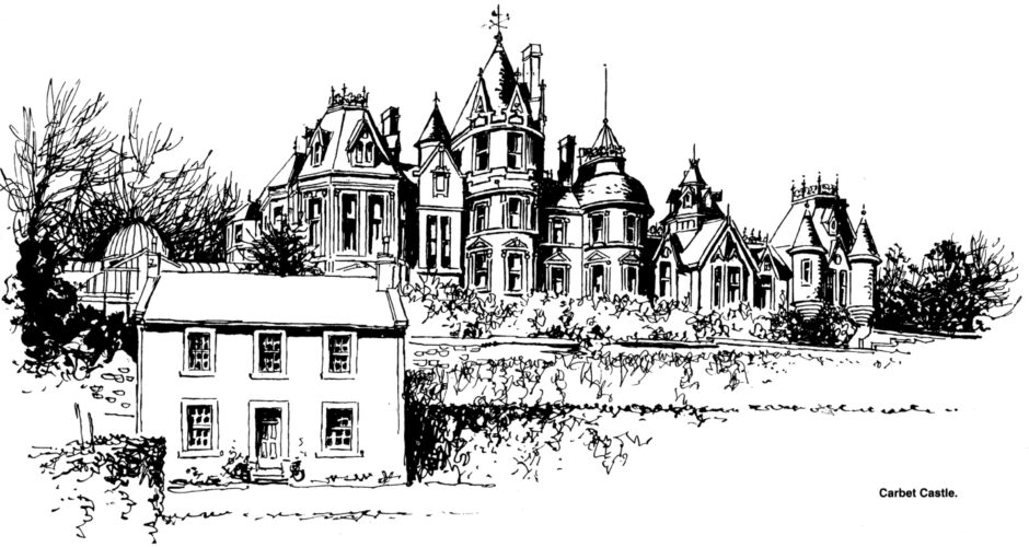 A sketch of Carbet Castle in Camphill Road. 