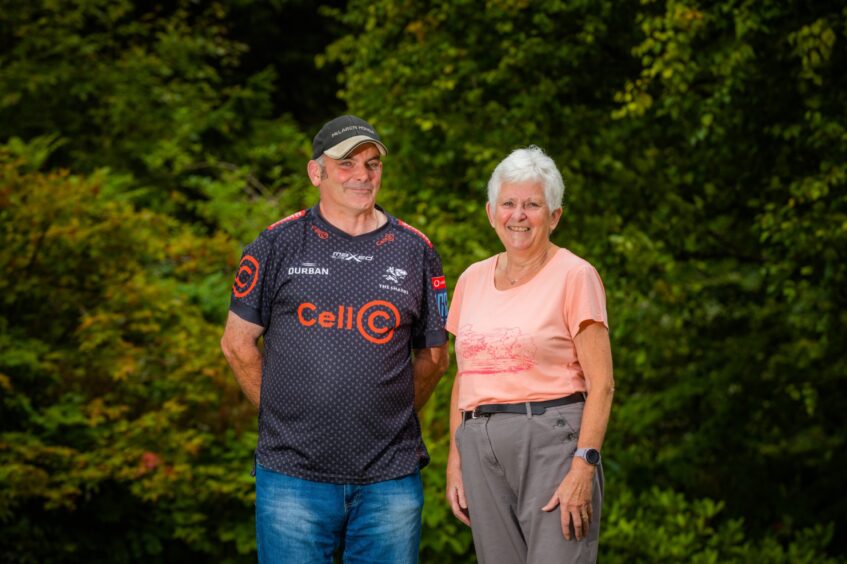 Niall Menzies and his mum Evelyn Menzies. Image: Steve MacDougall.