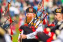 Comrie Pipe Band. Image: Steve MacDougall/DC Thomson