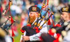 Comrie Pipe Band. Image: Steve MacDougall/DC Thomson