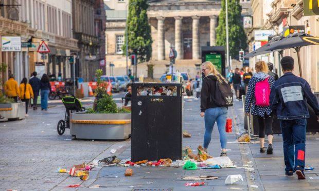 Street cleaning will also be suspended during the strike. Image: Steve MacDougall/DC Thomson