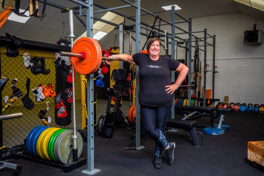 Jenn Little enjoys strength training at the Perthshire gym