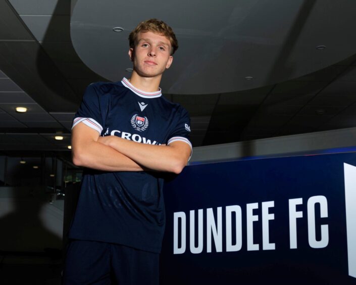 New Dundee signing Sammy Braybrooke. Image: David Young.