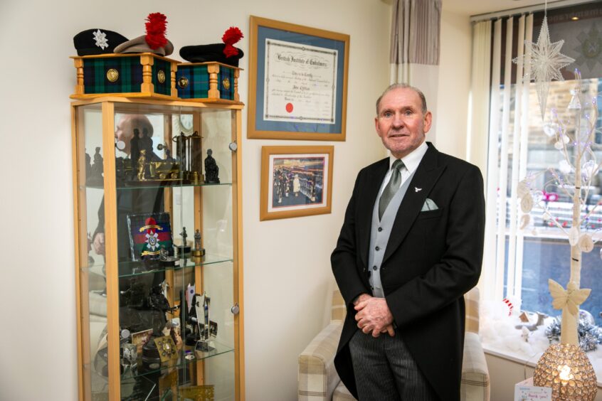 John pictured shortly after the announcement of his British Empire Medal.