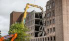 Demolition of Rothesay House has begun.