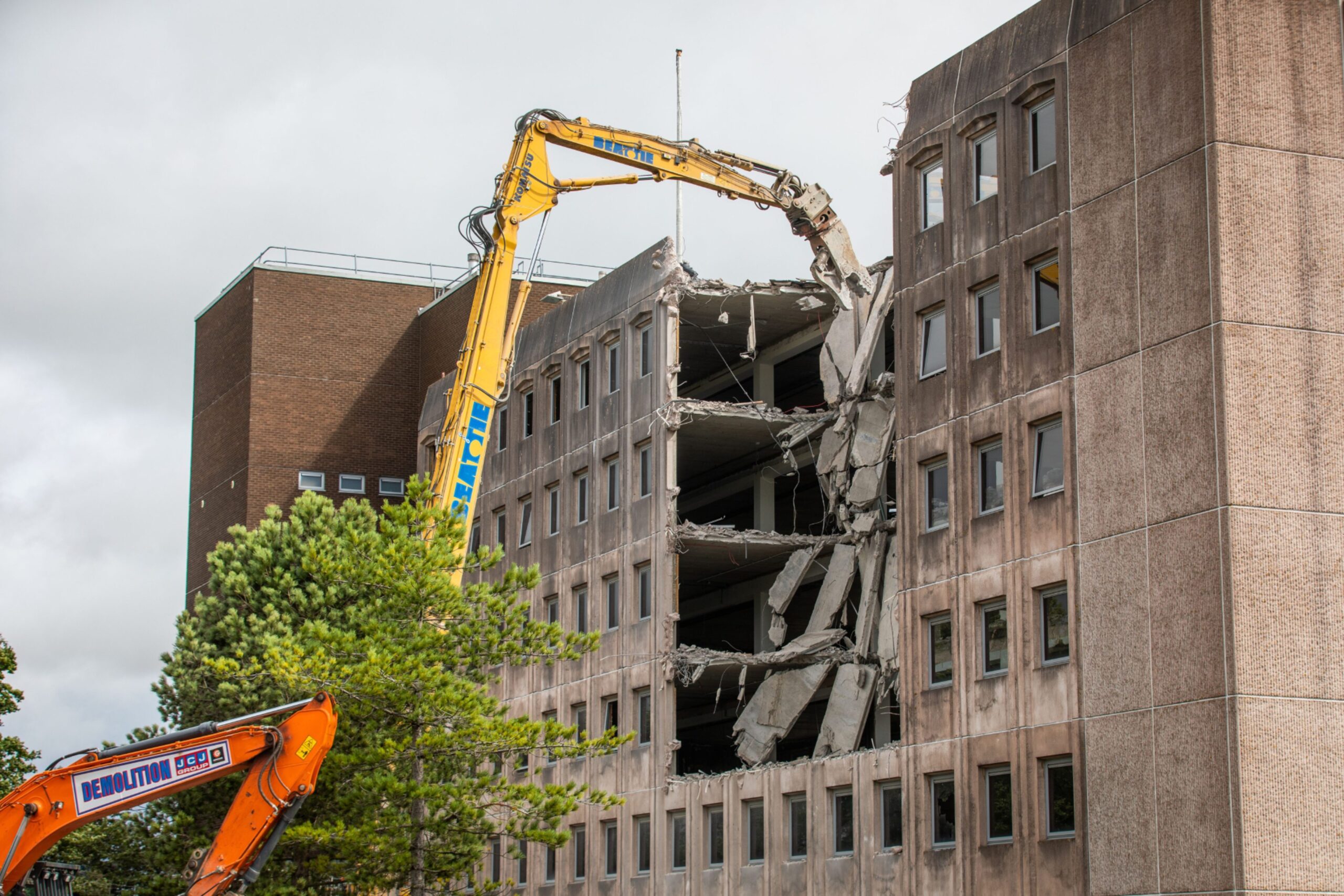 Demolition of Rothesay House has begun.