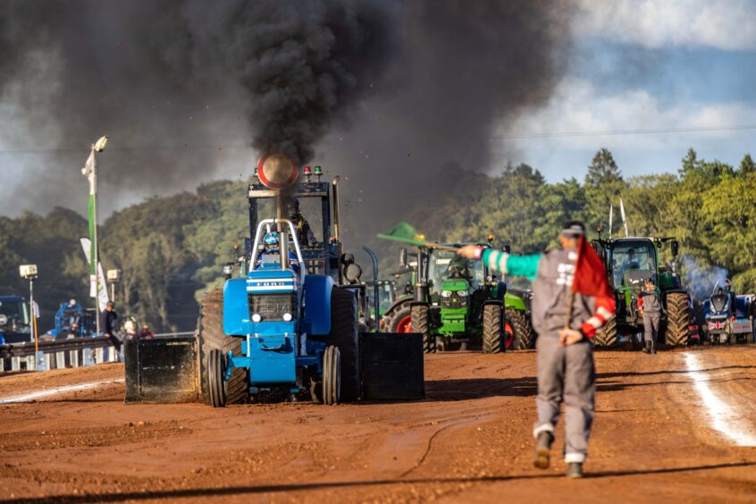 British Championship tractor pulling at Brechin.