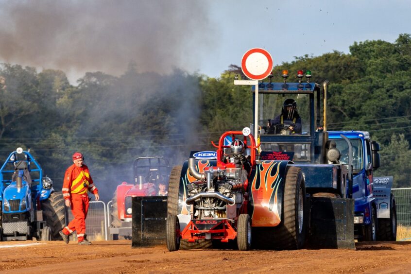 British Championship tractor pulling at Brechin.