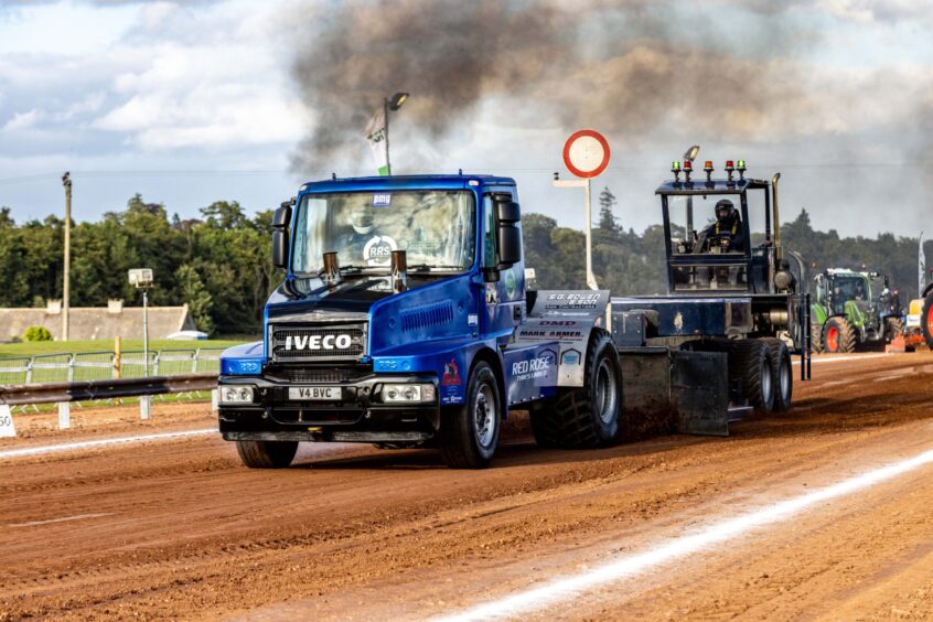 British Championship tractor pulling at Brechin.