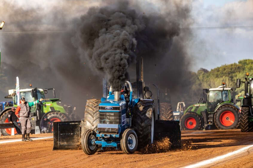 British Championship tractor pulling at Brechin.